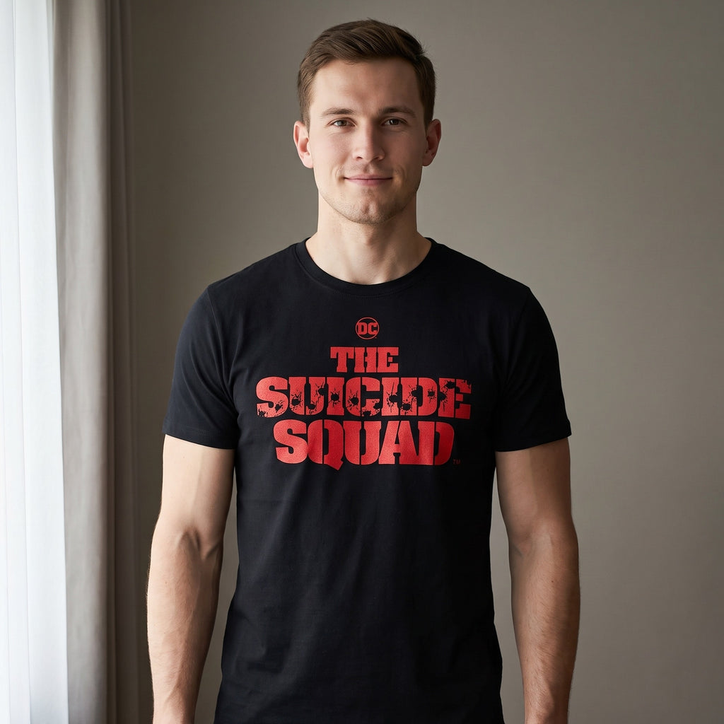 Image produit The Suicide Squad - T-shirt Logo Shot noir