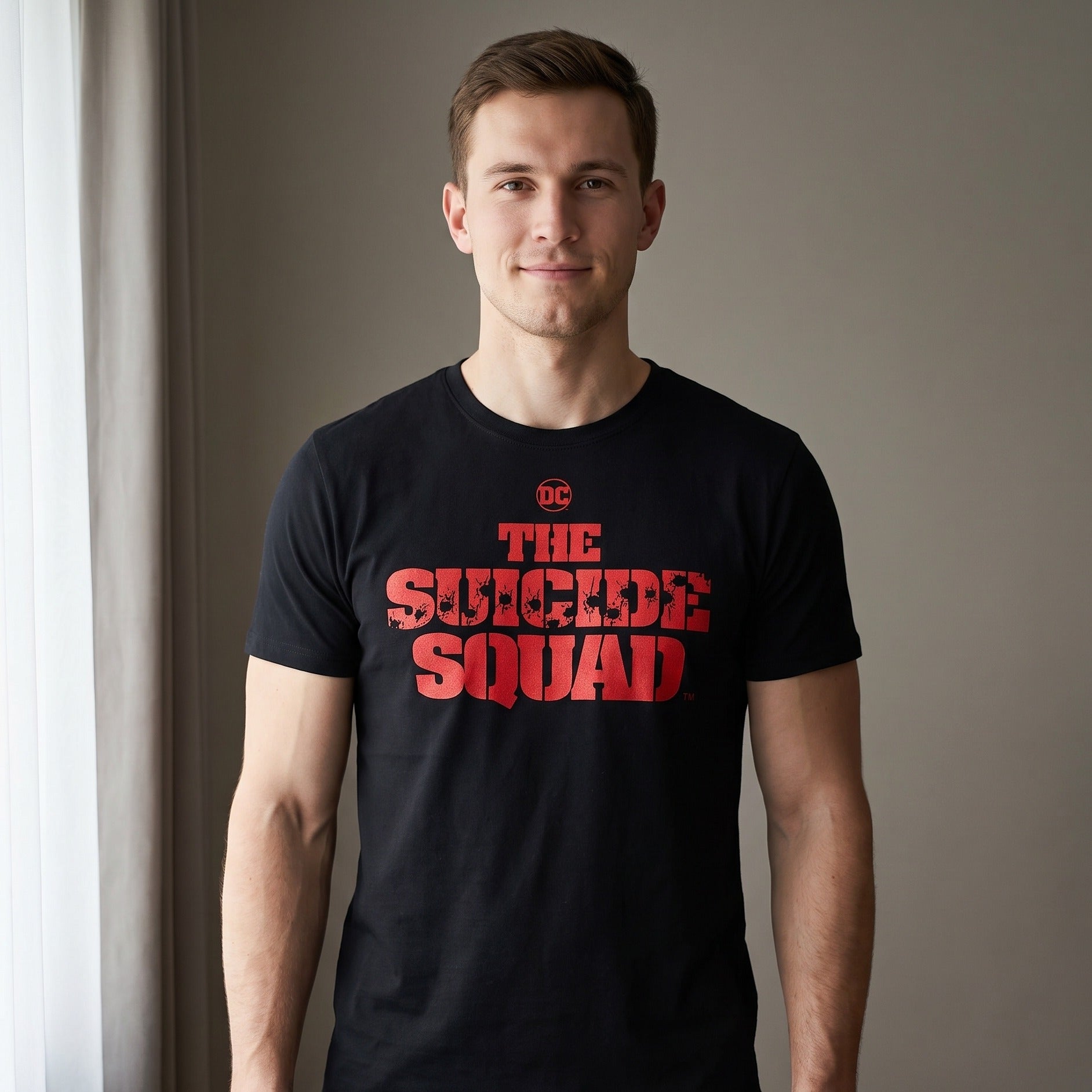 Image produit The Suicide Squad - T-shirt Logo Shot noir