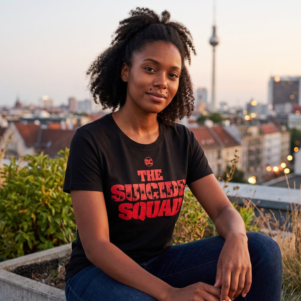Image produit The Suicide Squad - T-shirt Logo Shot noir