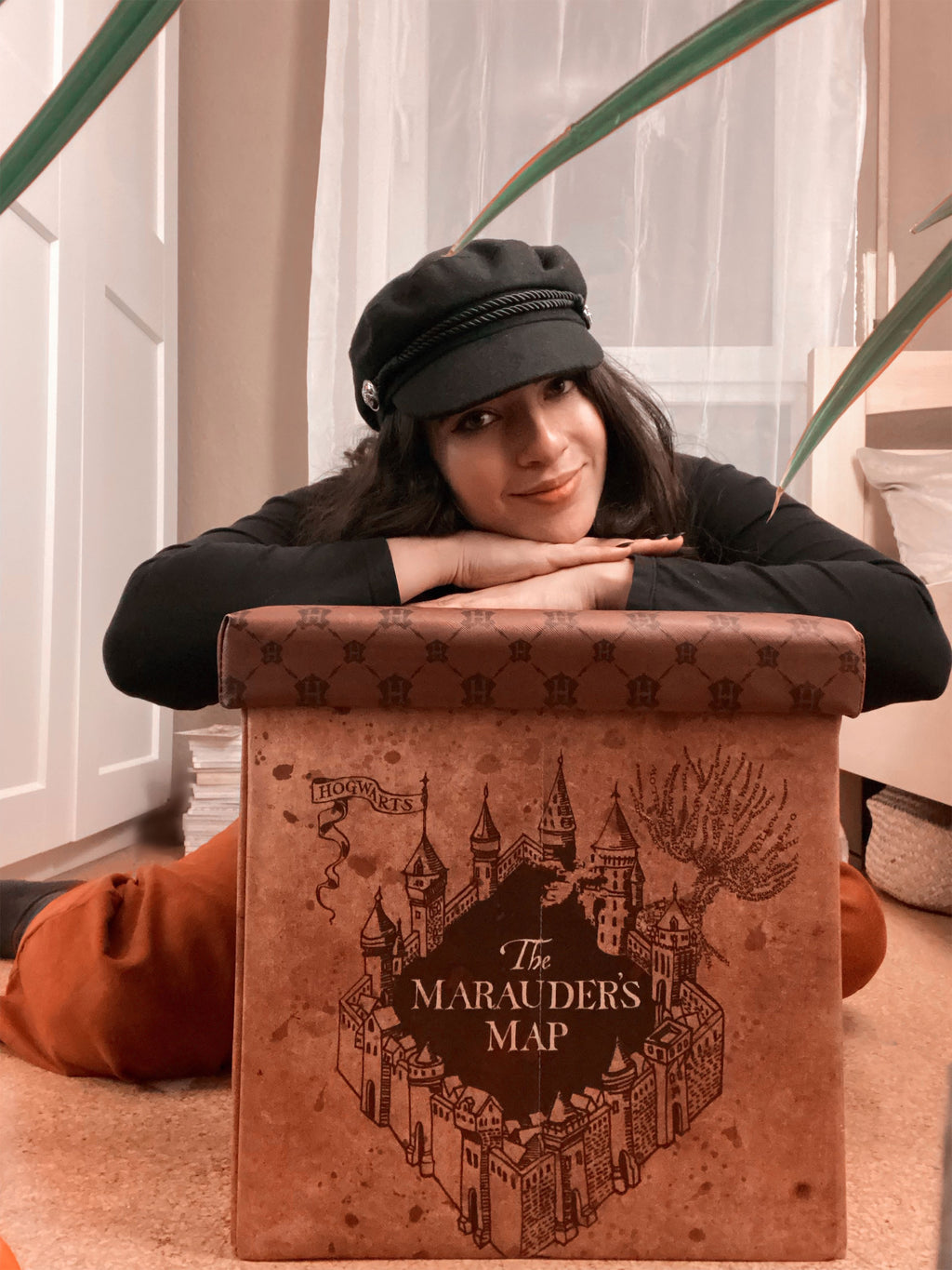 Image produit Harry Potter - Tabouret avec rangement Carte des Maraudeurs