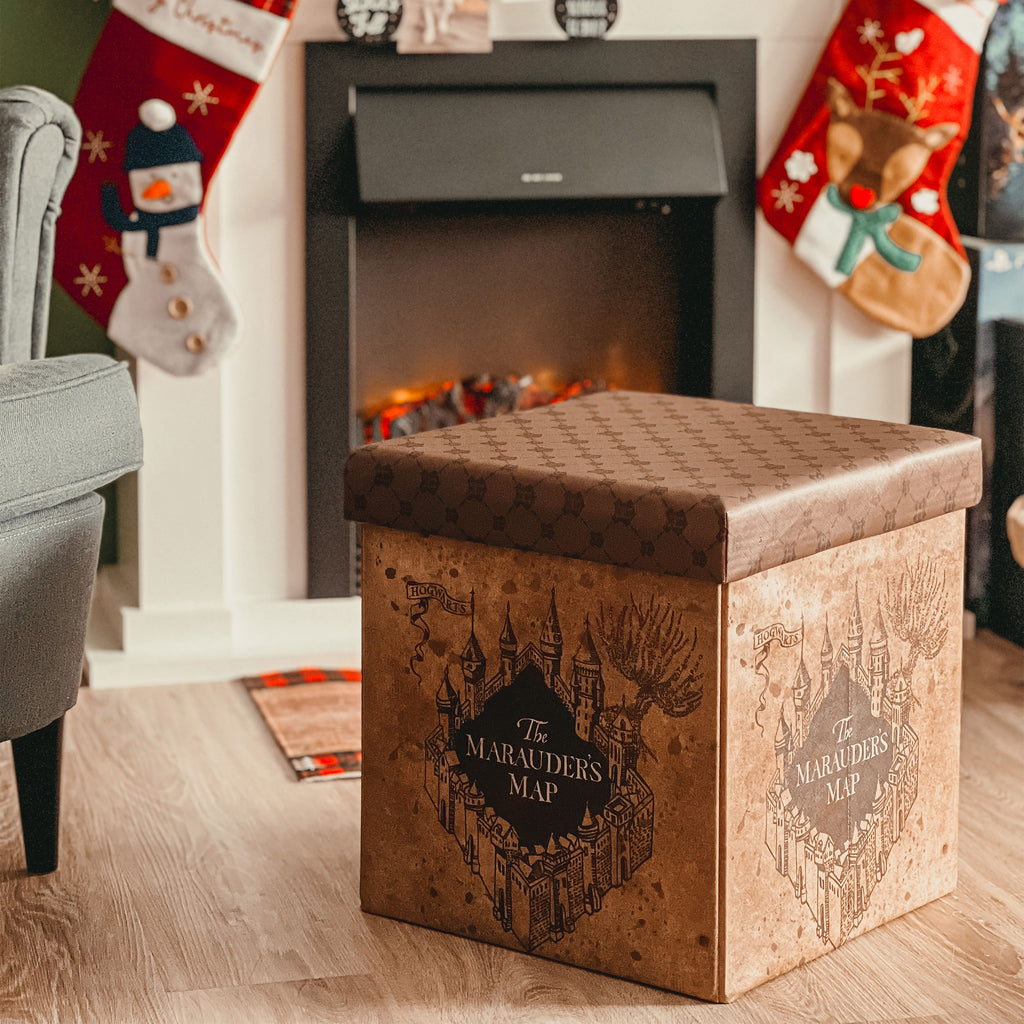 Image produit Harry Potter - Tabouret avec rangement Carte des Maraudeurs