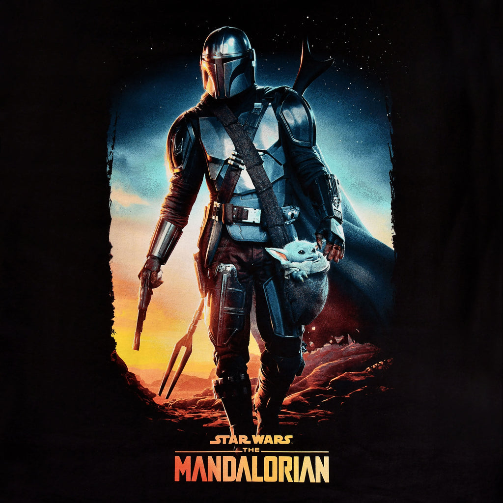 Image produit T-shirt noir Through The Galaxy - Star Wars Mandalorian