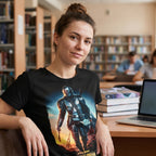 Image produit T-shirt noir Through The Galaxy - Star Wars Mandalorian