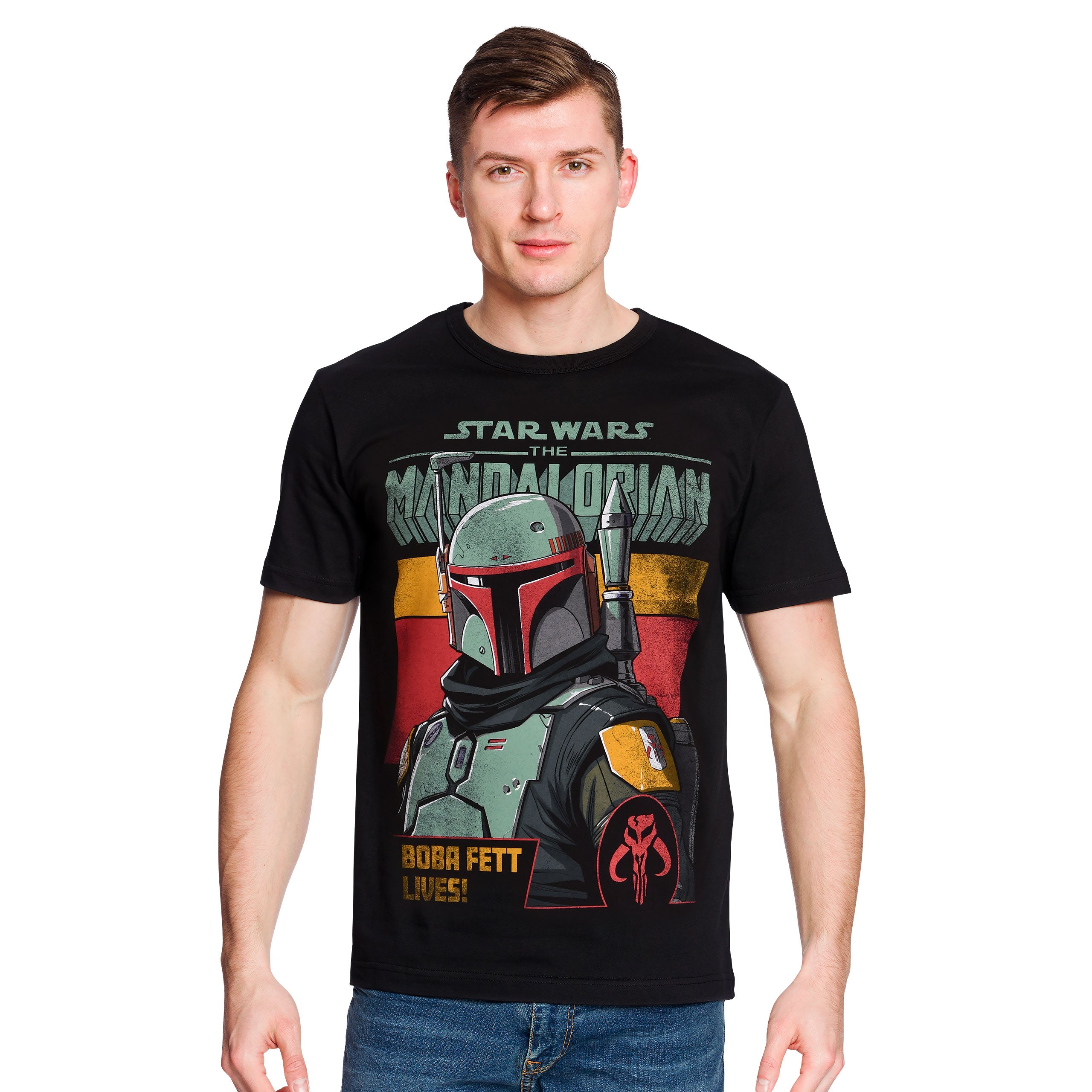 Image produit T-Shirt Boba Fett Lives noir - Star Wars Mandalorian