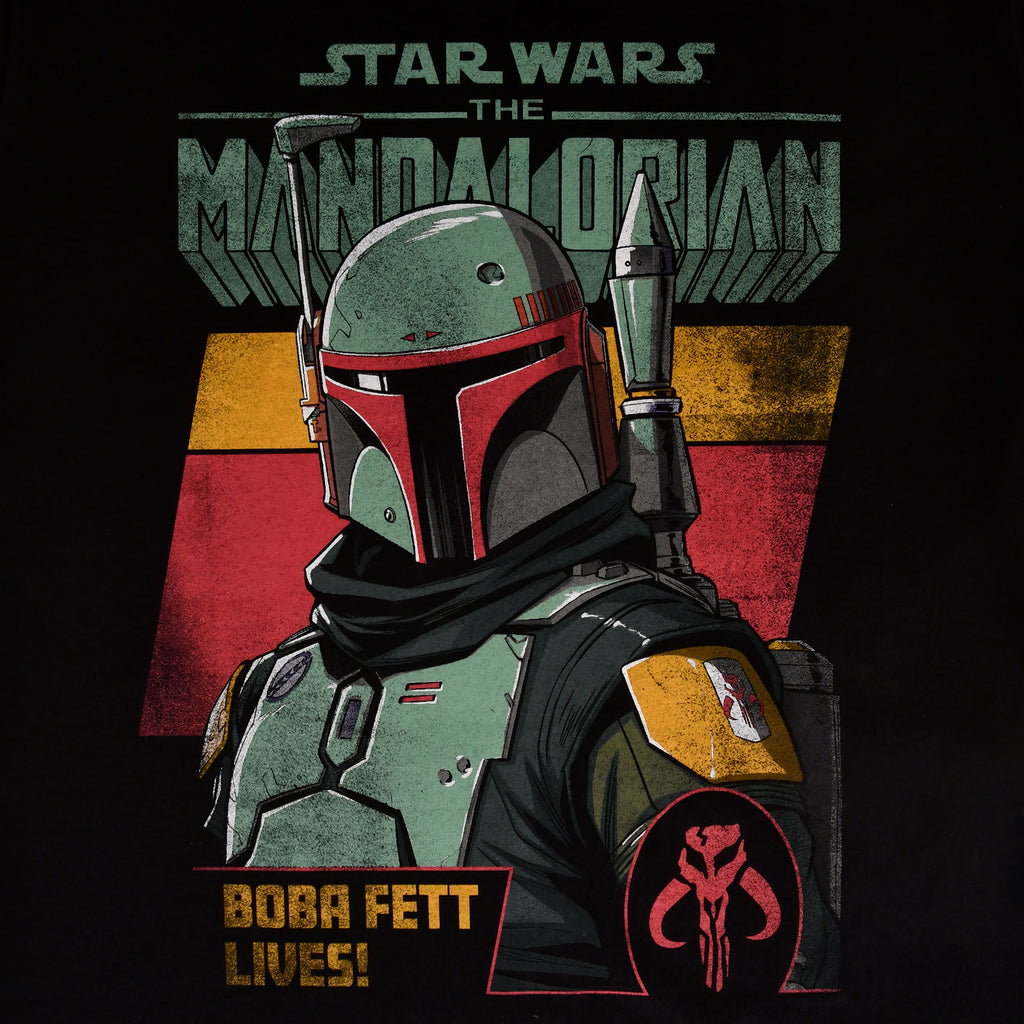 Image produit T-Shirt Boba Fett Lives noir - Star Wars Mandalorian