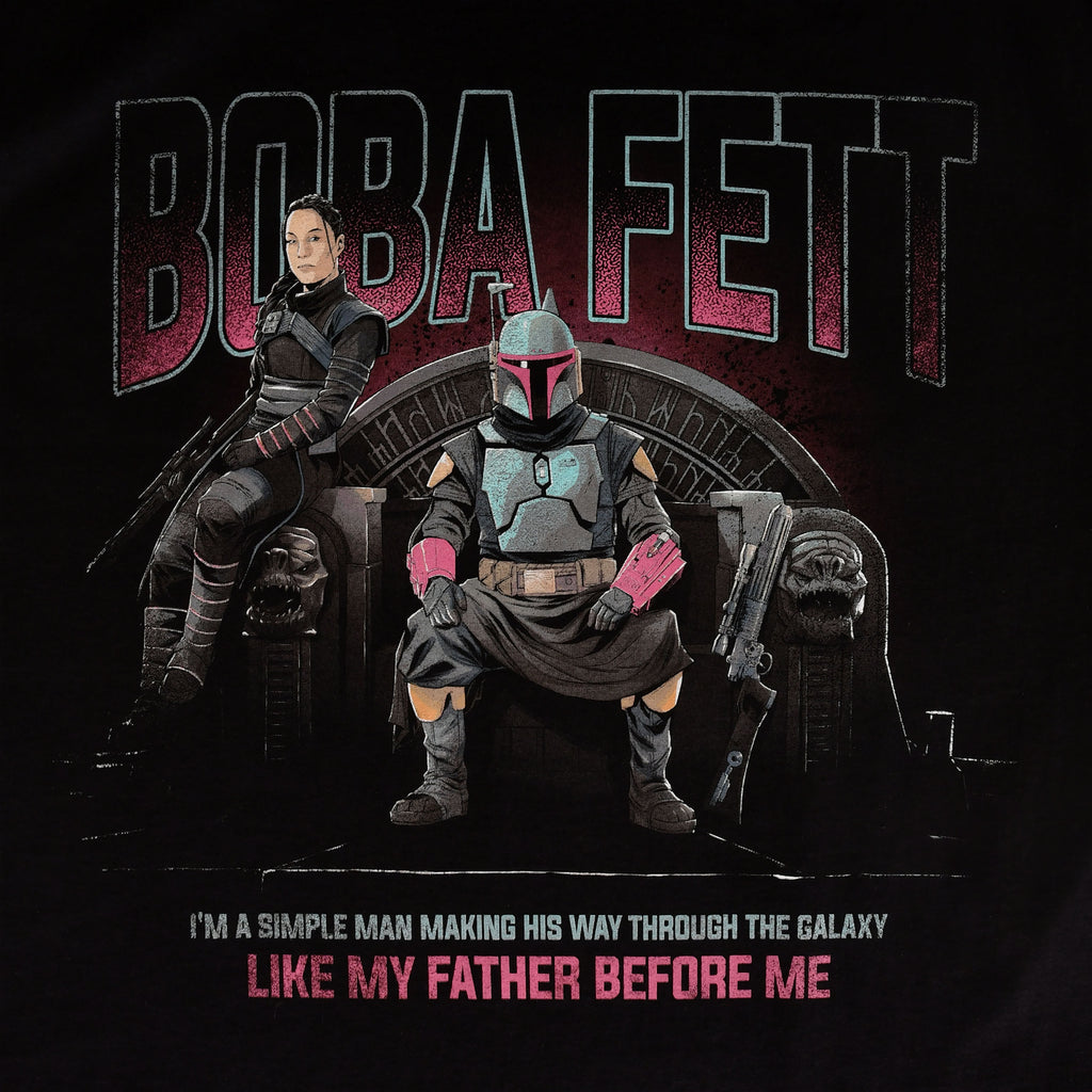 Product image Boba Fett Throne T-Shirt black - Star Wars Mandalorian
