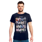 Image produit Naruto - T-shirt bleu 'Characters of Konoha'