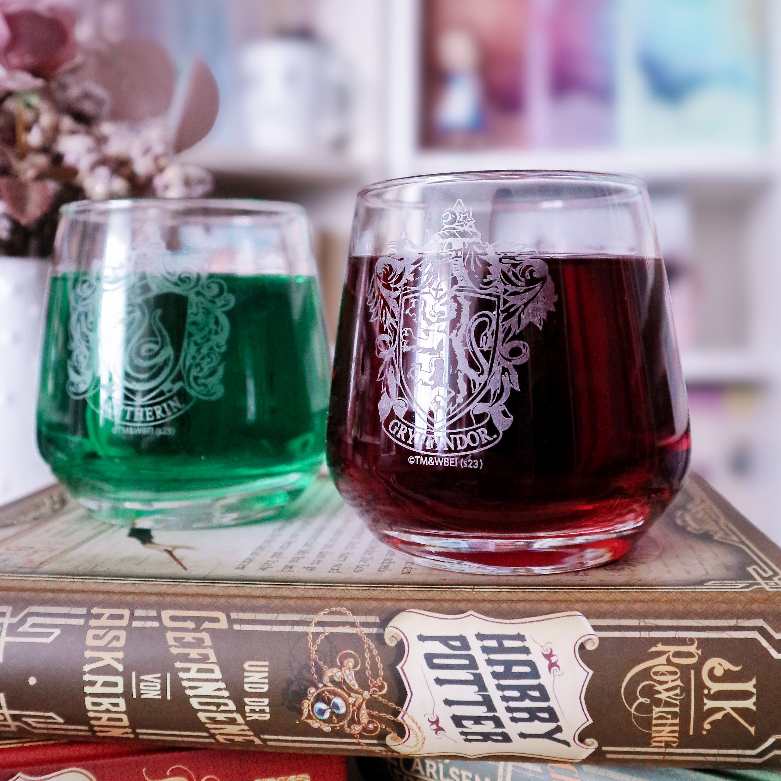Image produit Harry Potter - Ensemble de verres Gryffindor et Slytherin