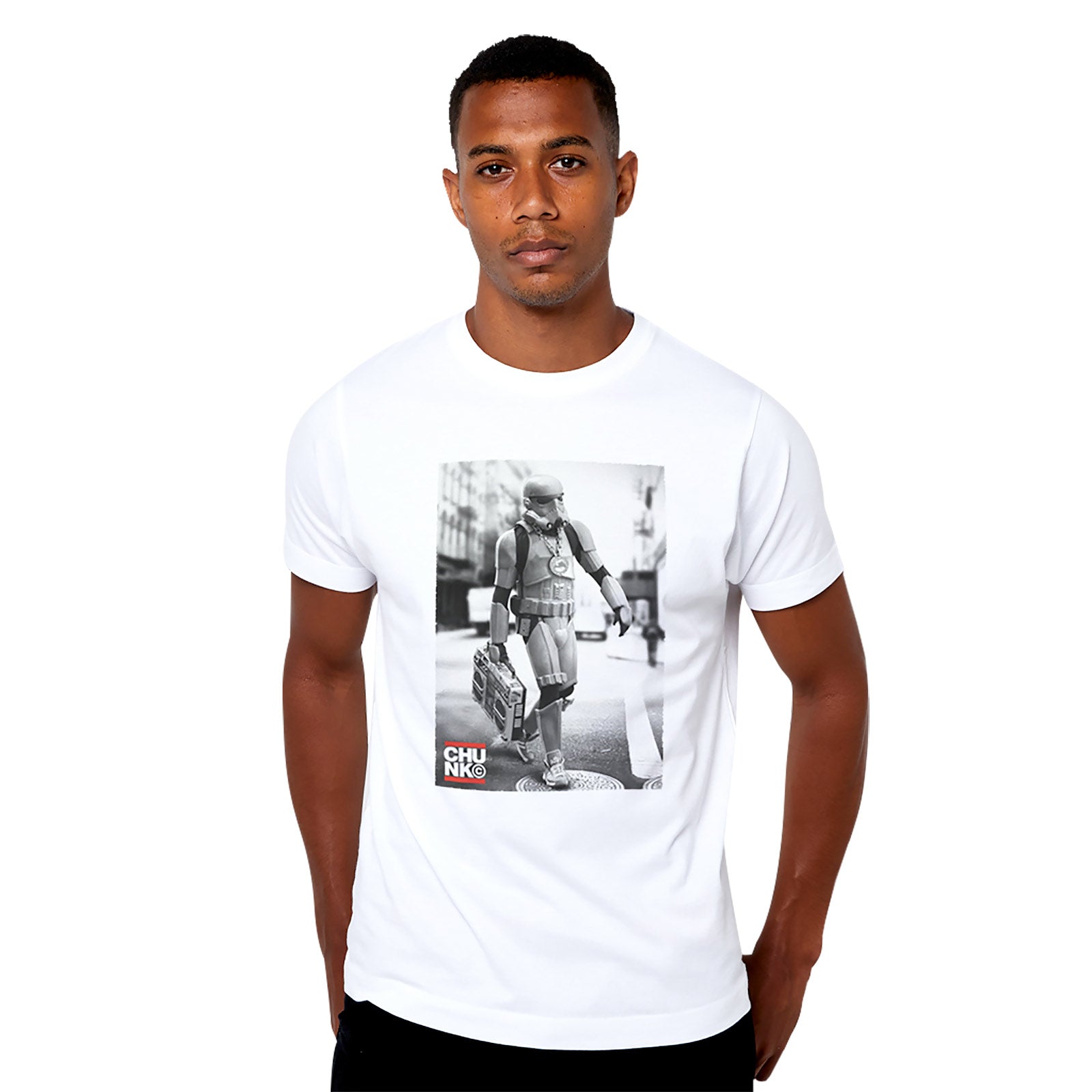 Image produit T-shirt Boombox Trooper pour les fans de Star Wars blanc