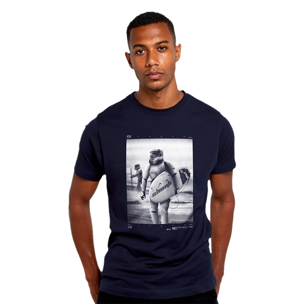 Image produit T-shirt Surfing Trooper pour les fans de Star Wars bleu