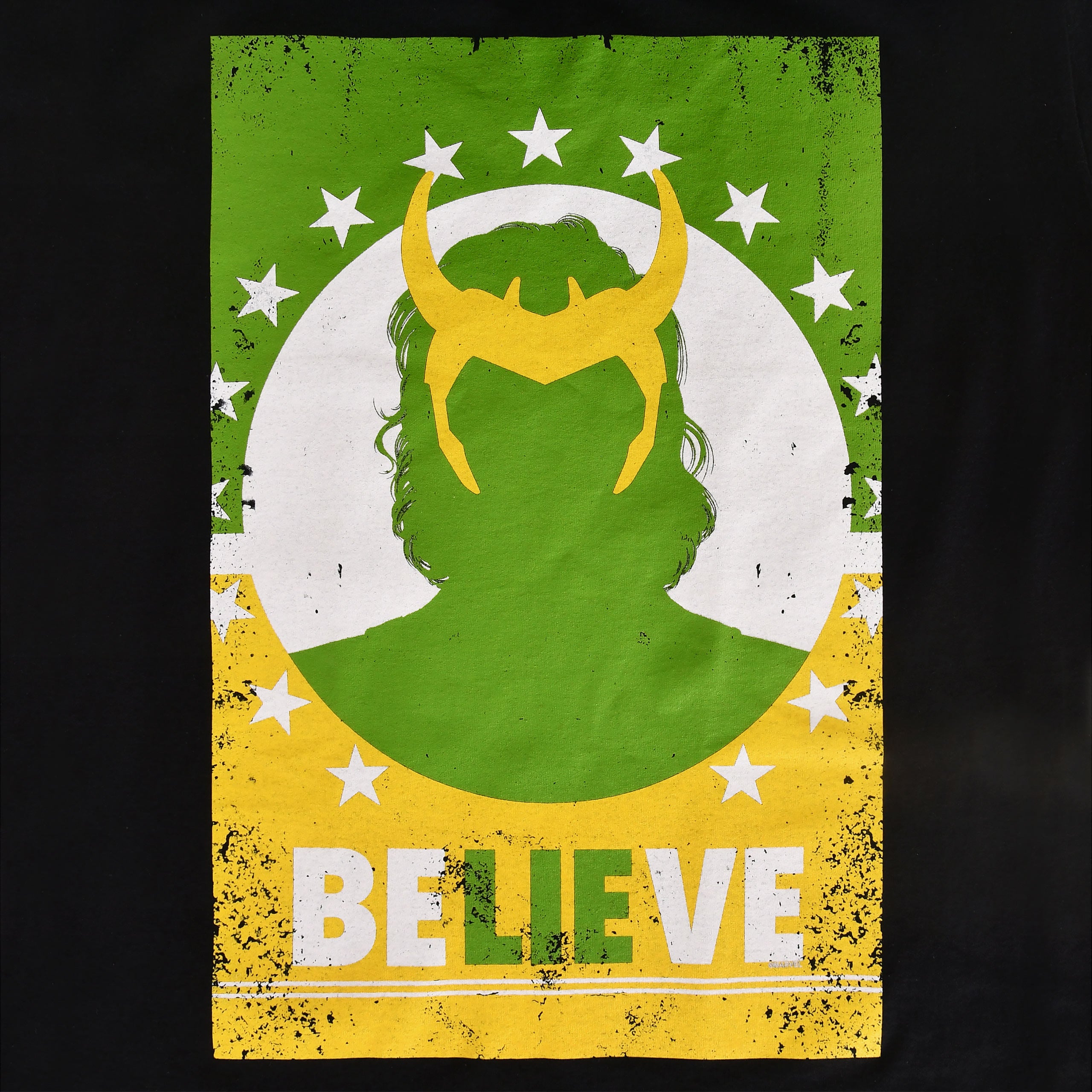 Image produit Loki - Believe Lie Poster T-Shirt noir