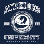 Image produit T-shirt de l'université Atreides pour les fans de Dune bleu