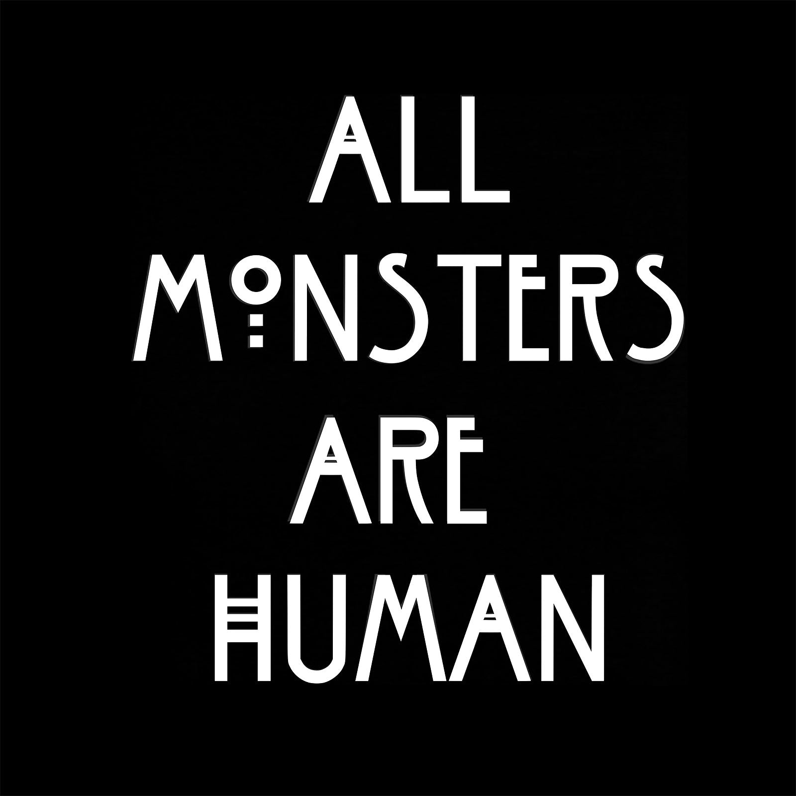 Image produit T-shirt Human Monsters pour les fans d'American Horror Story noir