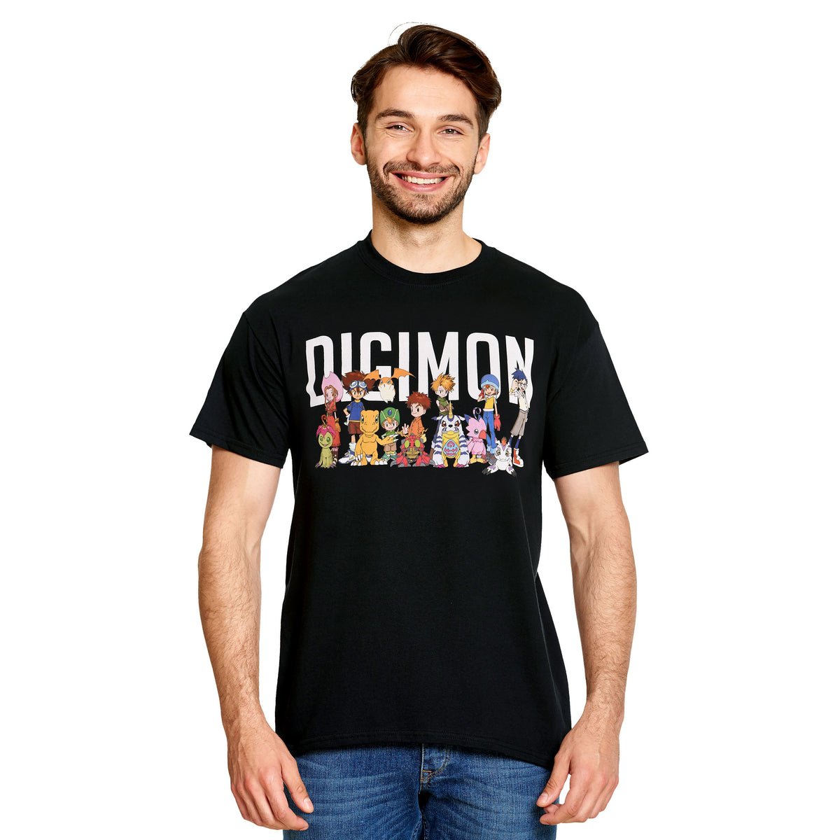 Image produit Digimon - T-shirt noir personnages