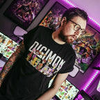 Image produit Digimon - T-shirt noir personnages