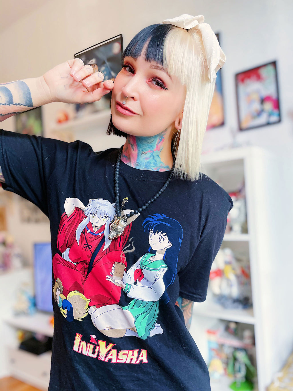 Image produit Inu Yasha - Inu Yasha, Kagome & Shippo T-Shirt noir