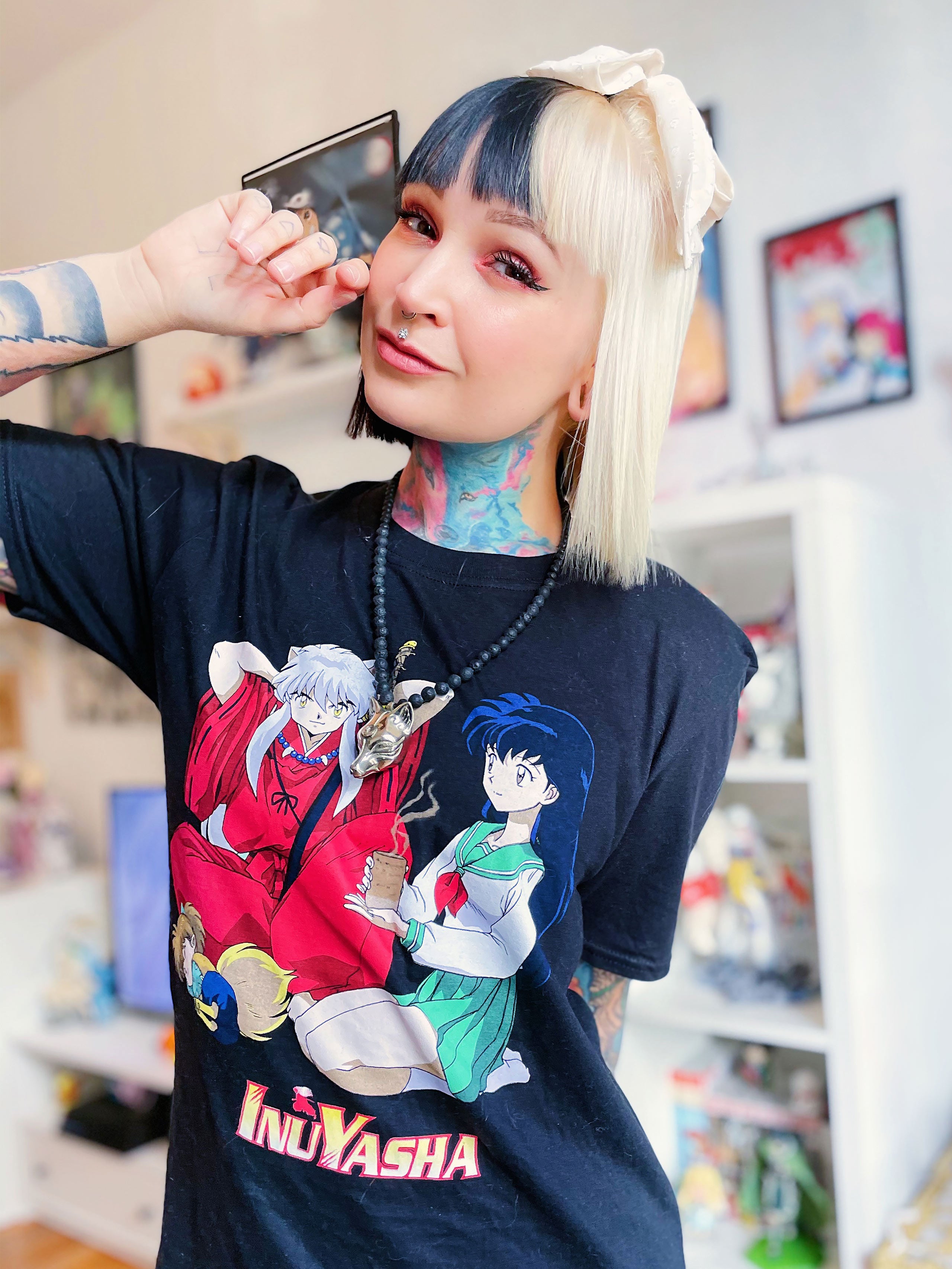Image produit Inu Yasha - Inu Yasha, Kagome & Shippo T-Shirt noir