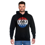 Image produit Sweat à capuche For President pour les fans de Loki noir