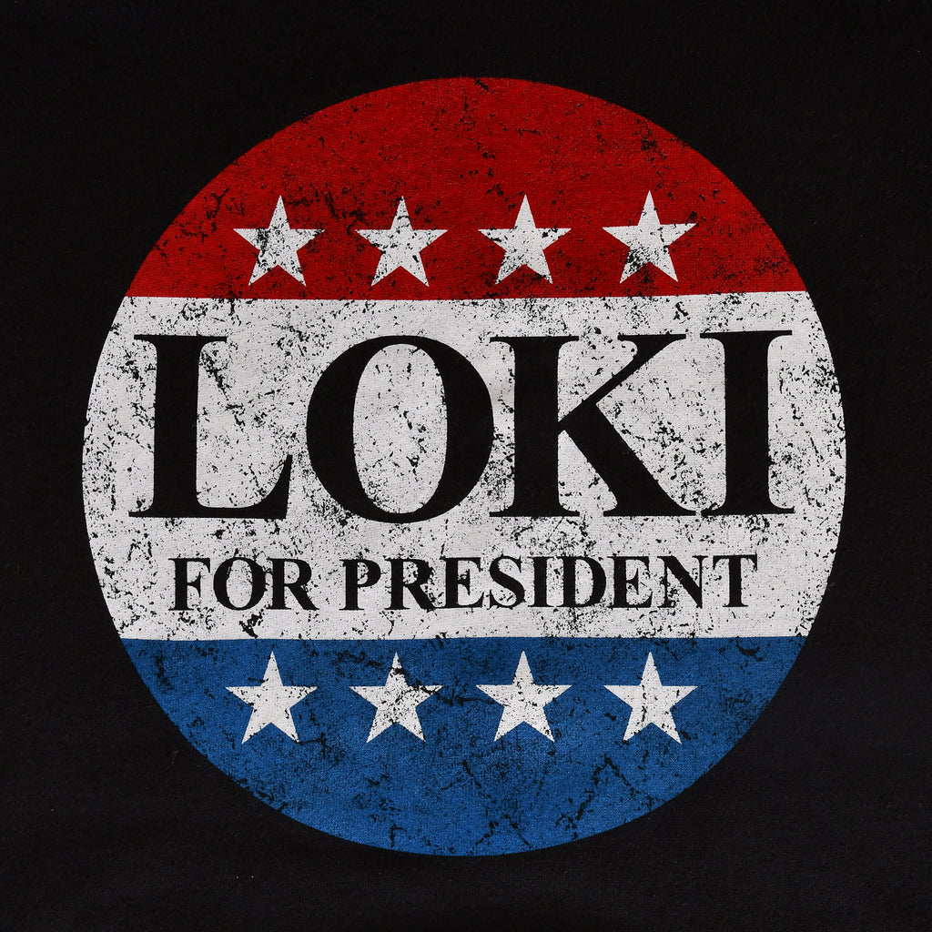 Image produit Sweat à capuche For President pour les fans de Loki noir