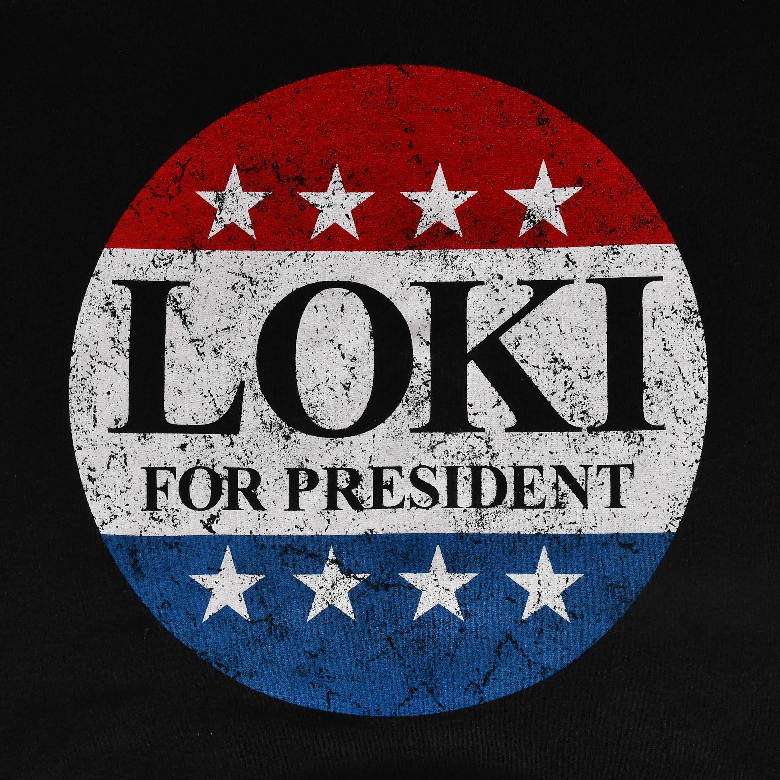 Image produit Sweat à capuche For President pour les fans de Loki noir