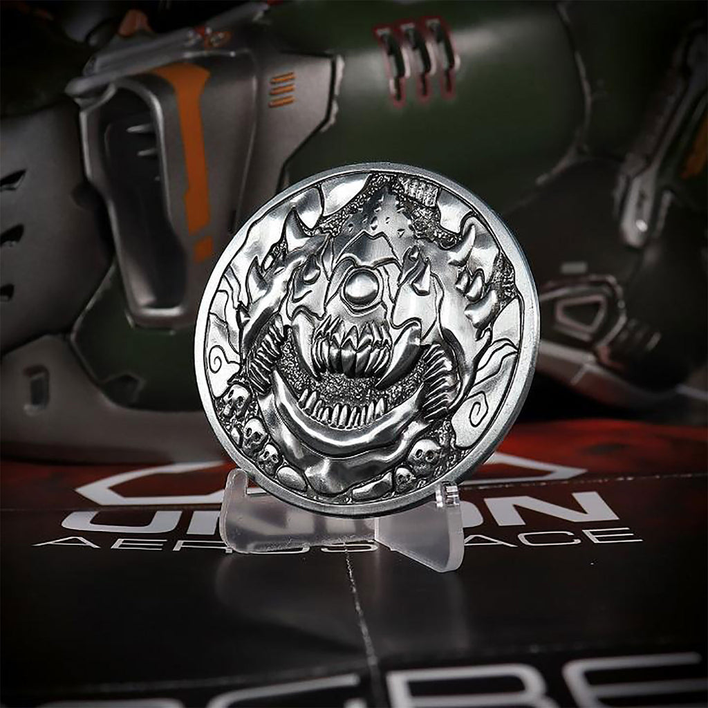 Image produit Doom - Médaille Level Up Cacodemon
