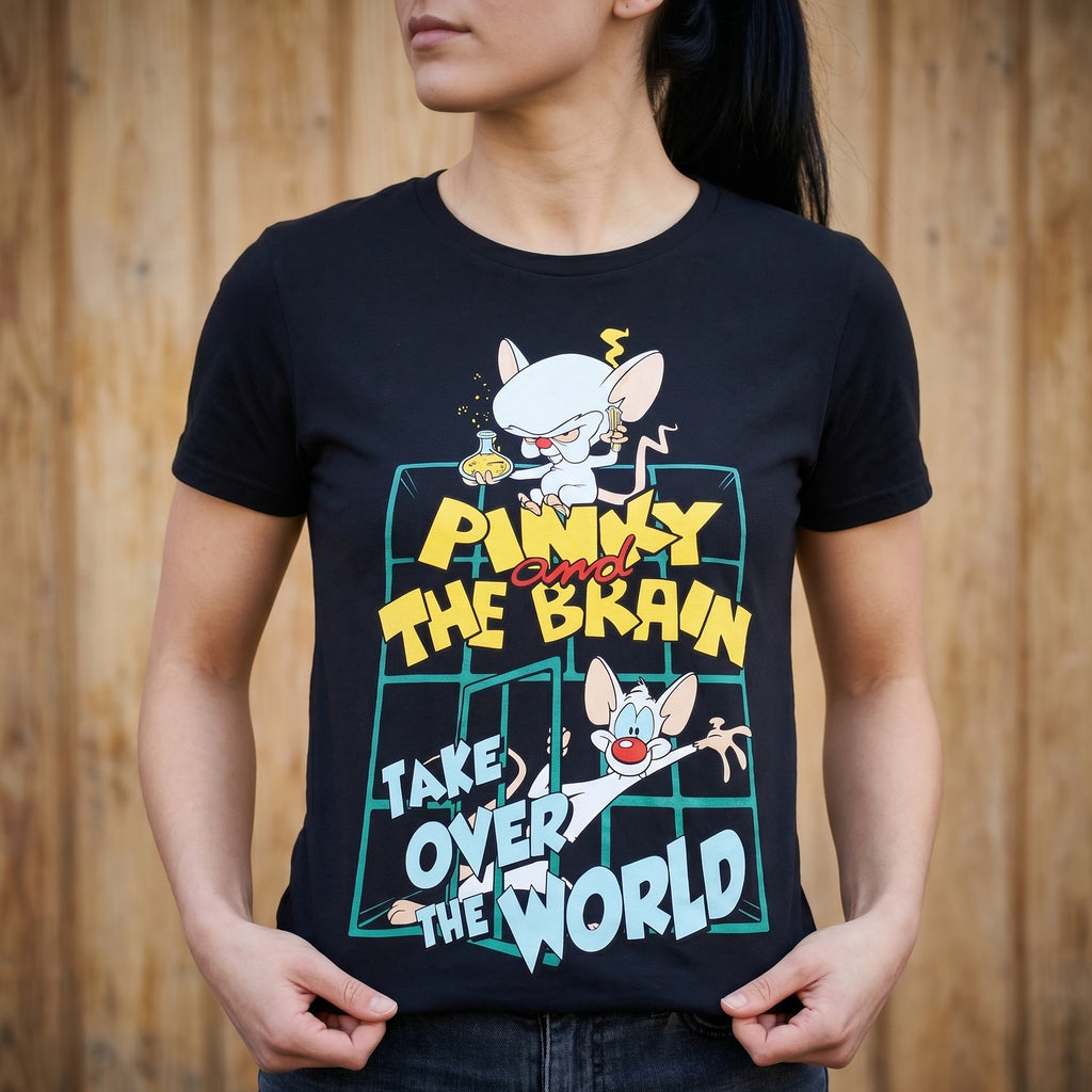 Image produit Pinky et le Cerveau - T-shirt Take Over The World