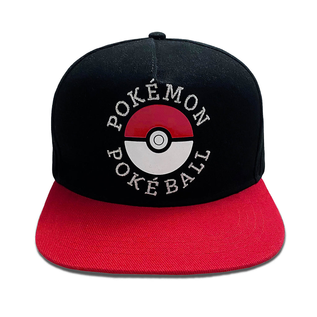Image produit Pokemon - Casquette Snapback Pokeball noir-rouge