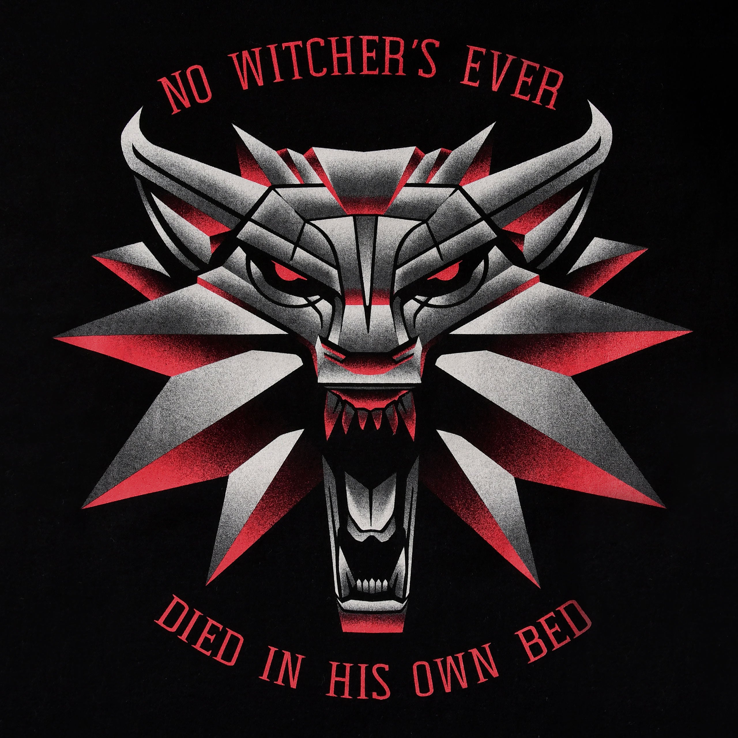 Image produit Witcher 3 - T-shirt Loup Mémorial noir