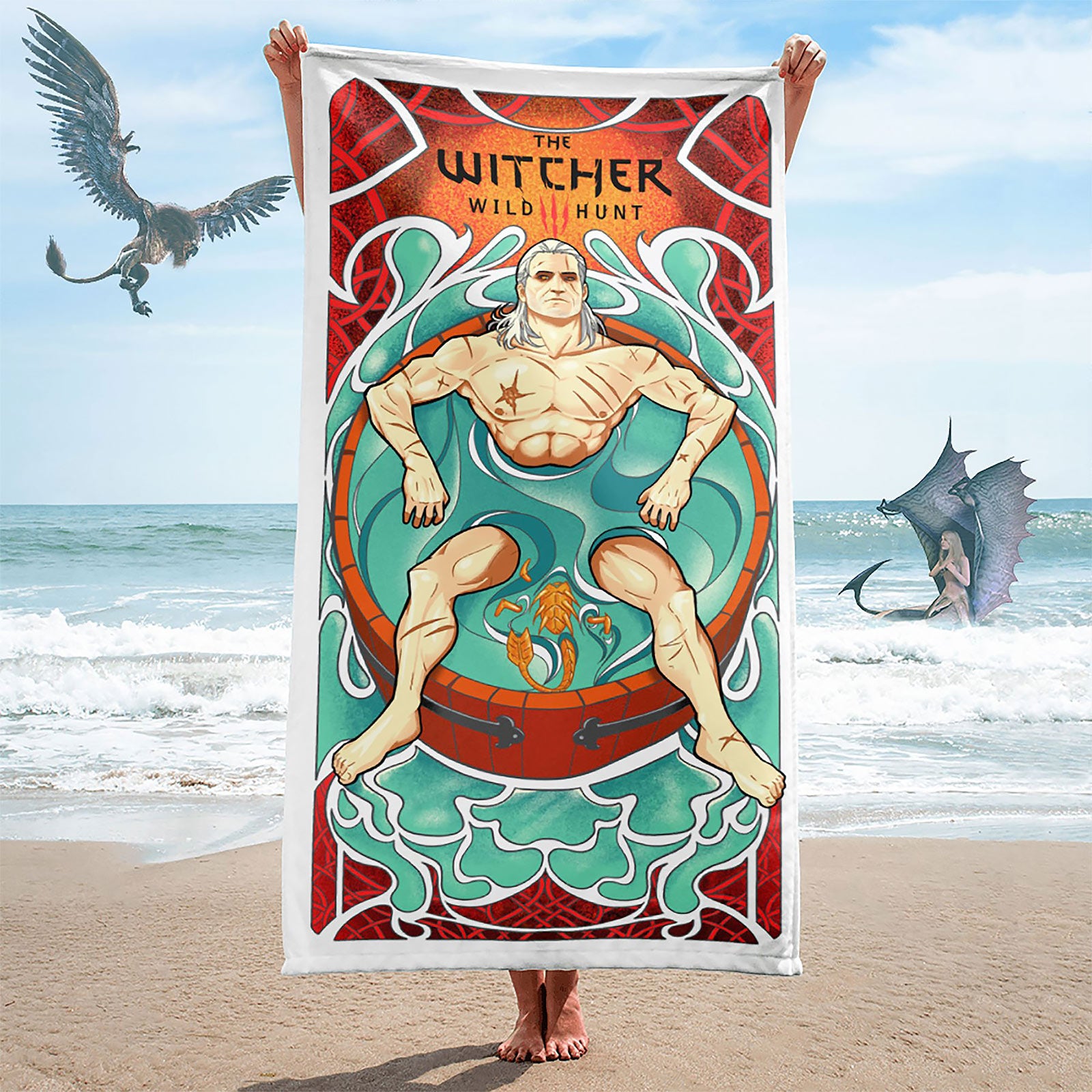 Image produit Witcher - Pas de repos pour la serviette de plage Witcher
