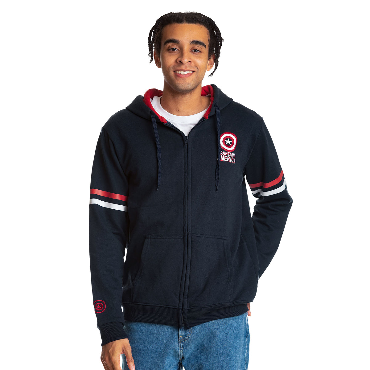 Image produit Captain America - Brooklyn Soldier Sweat à capuche bleu