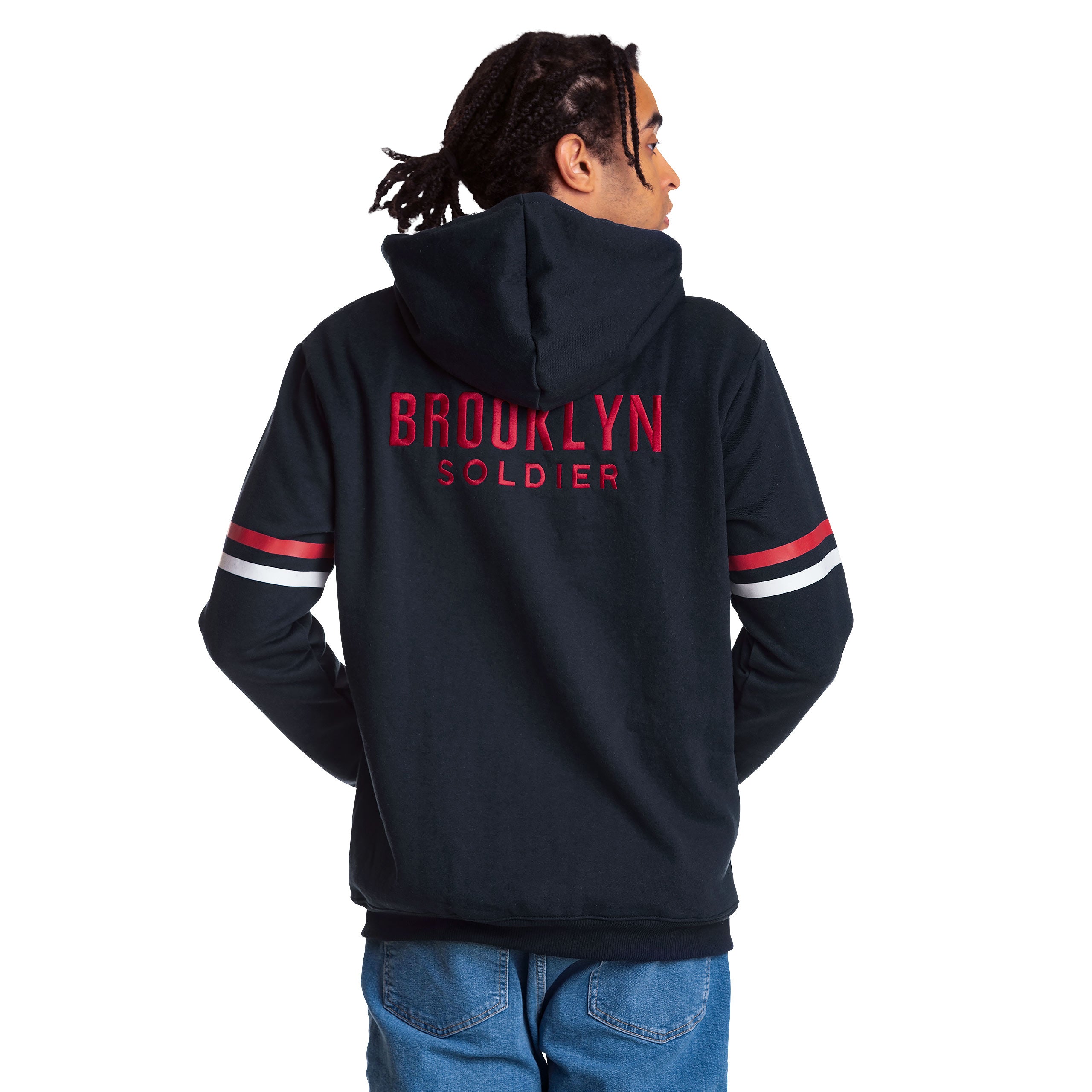 Image produit Captain America - Brooklyn Soldier Sweat à capuche bleu