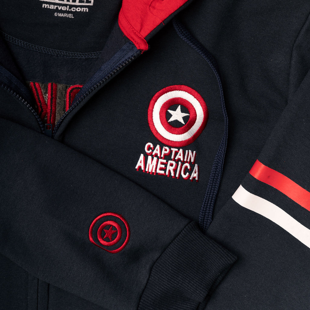 Image produit Captain America - Brooklyn Soldier Sweat à capuche bleu