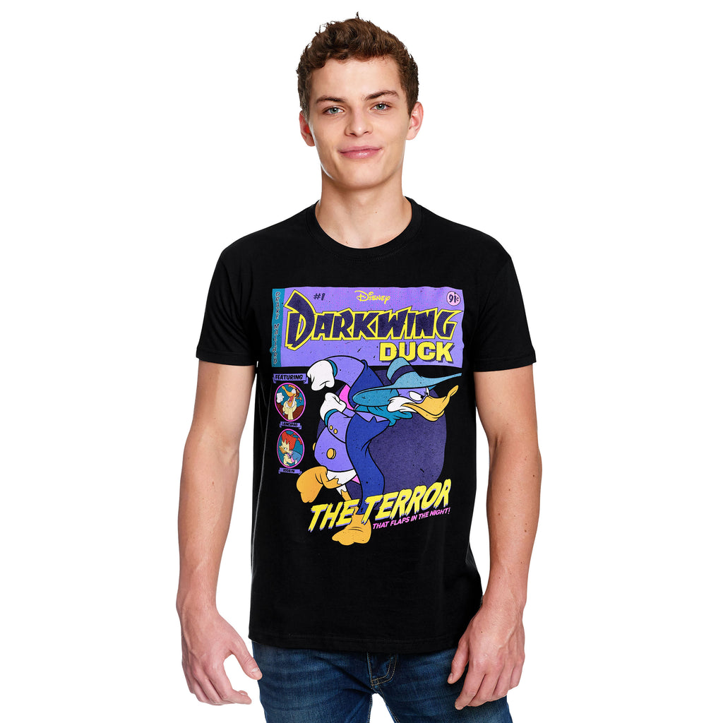 Image produit Darkwing Duck - T-shirt de couverture de bande dessinée noir