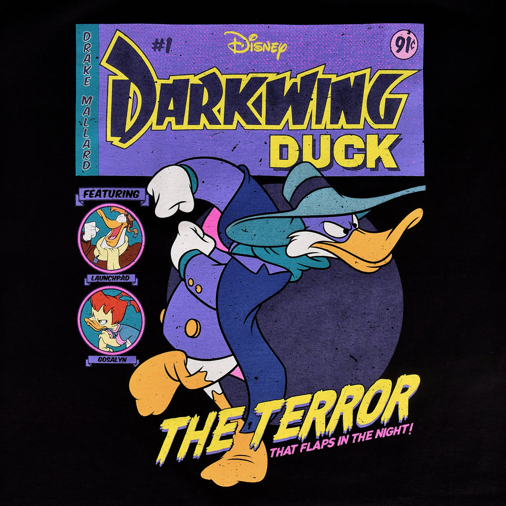Image produit Darkwing Duck - T-shirt de couverture de bande dessinée noir