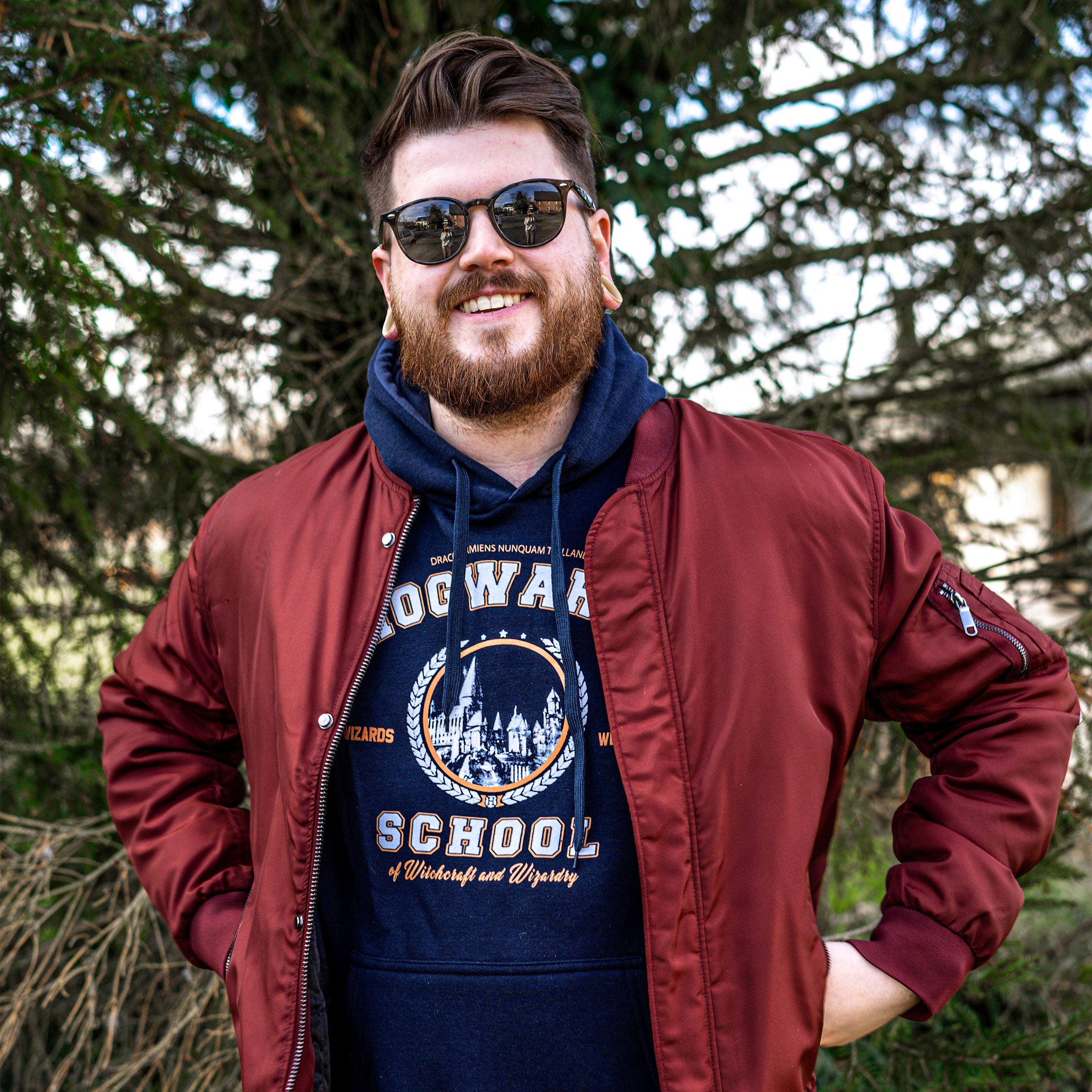 Image produit Harry Potter - Sweat à capuche bleu de l'école de Poudlard