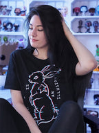 Image produit Matrix - T-shirt Lapin Blanc noir