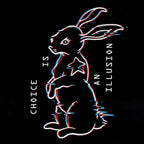 Image produit Matrix - T-shirt Lapin Blanc noir