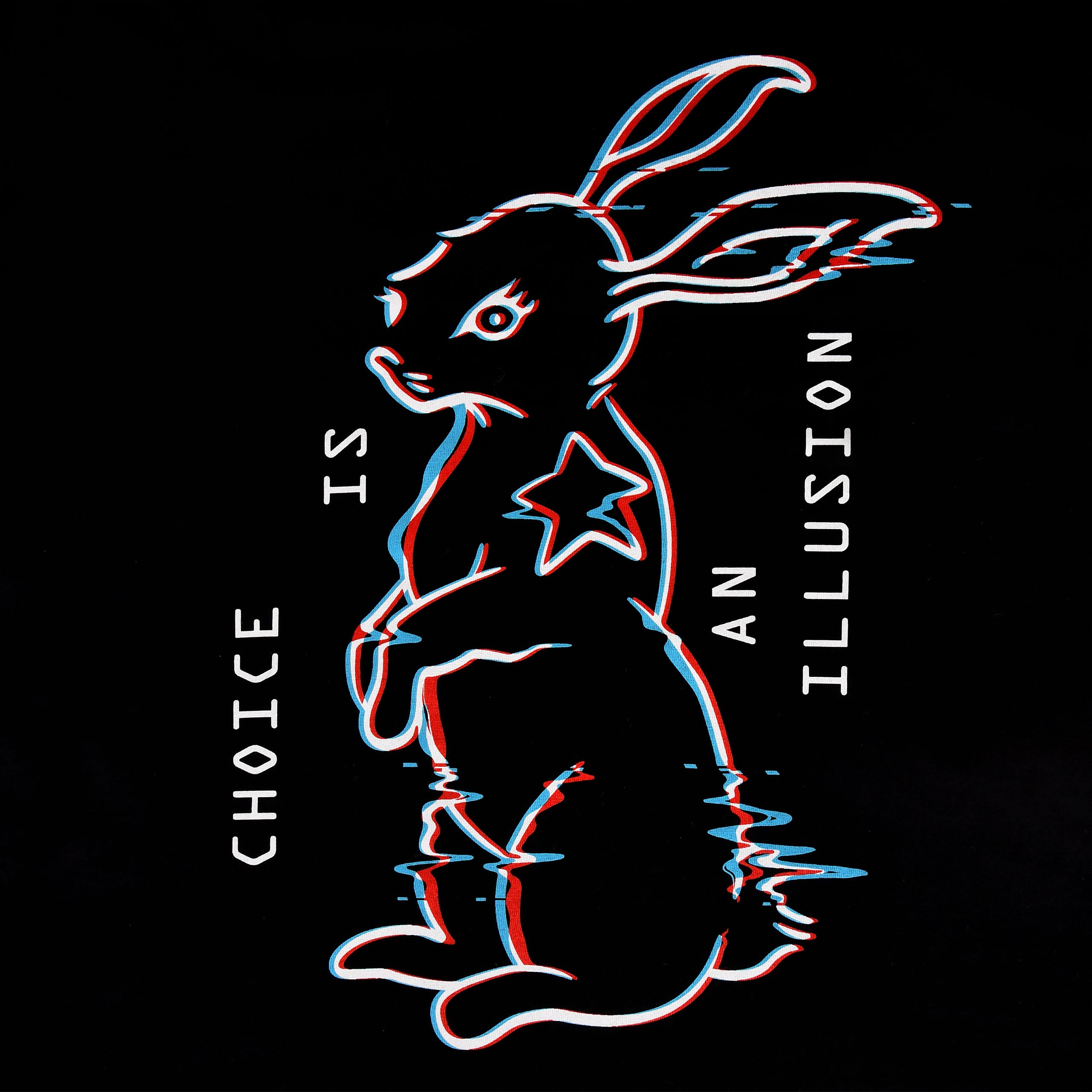 Image produit Matrix - T-shirt Lapin Blanc noir