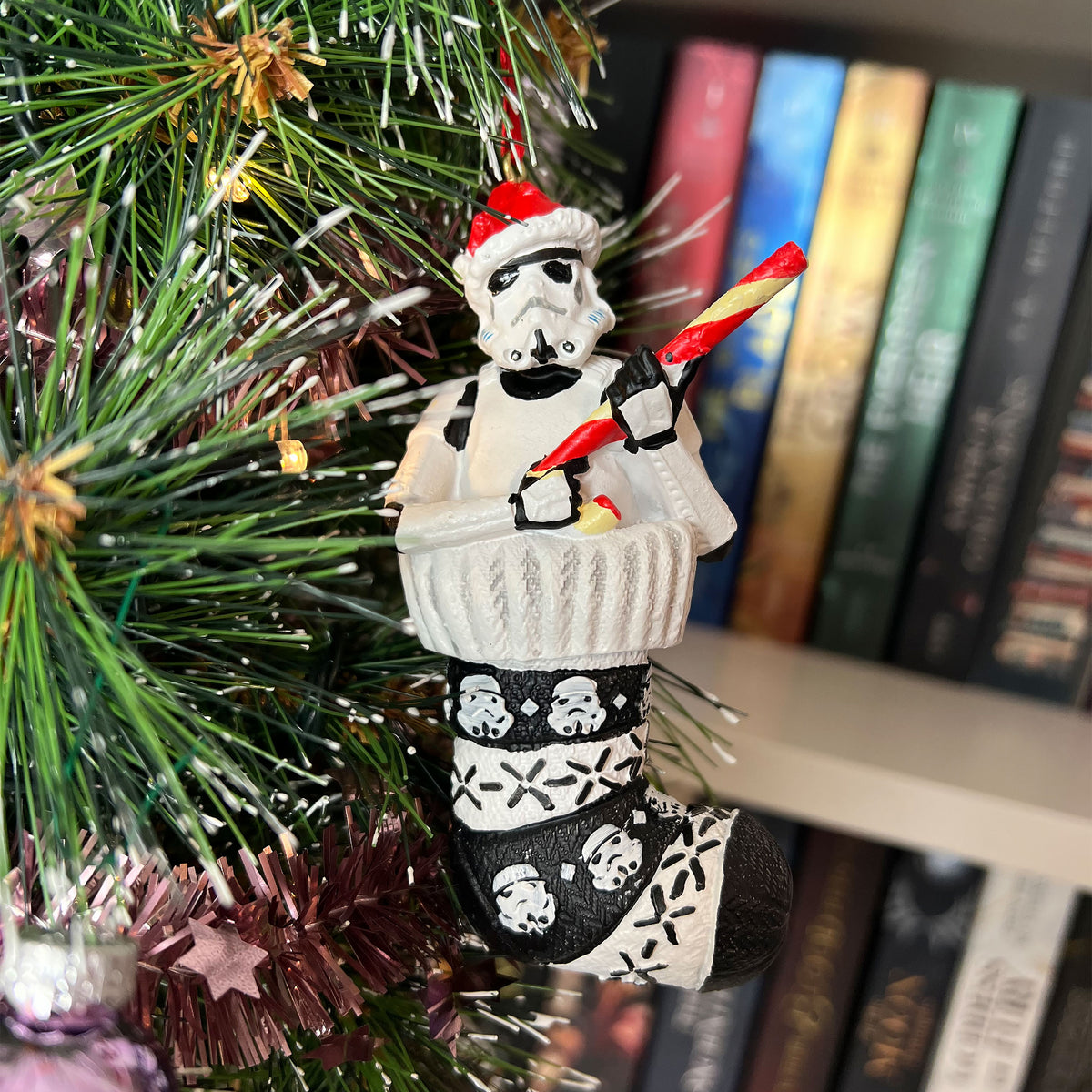 Image produit Stormtrooper dans une chaussette de Noël Décoration de sapin - Star Wars