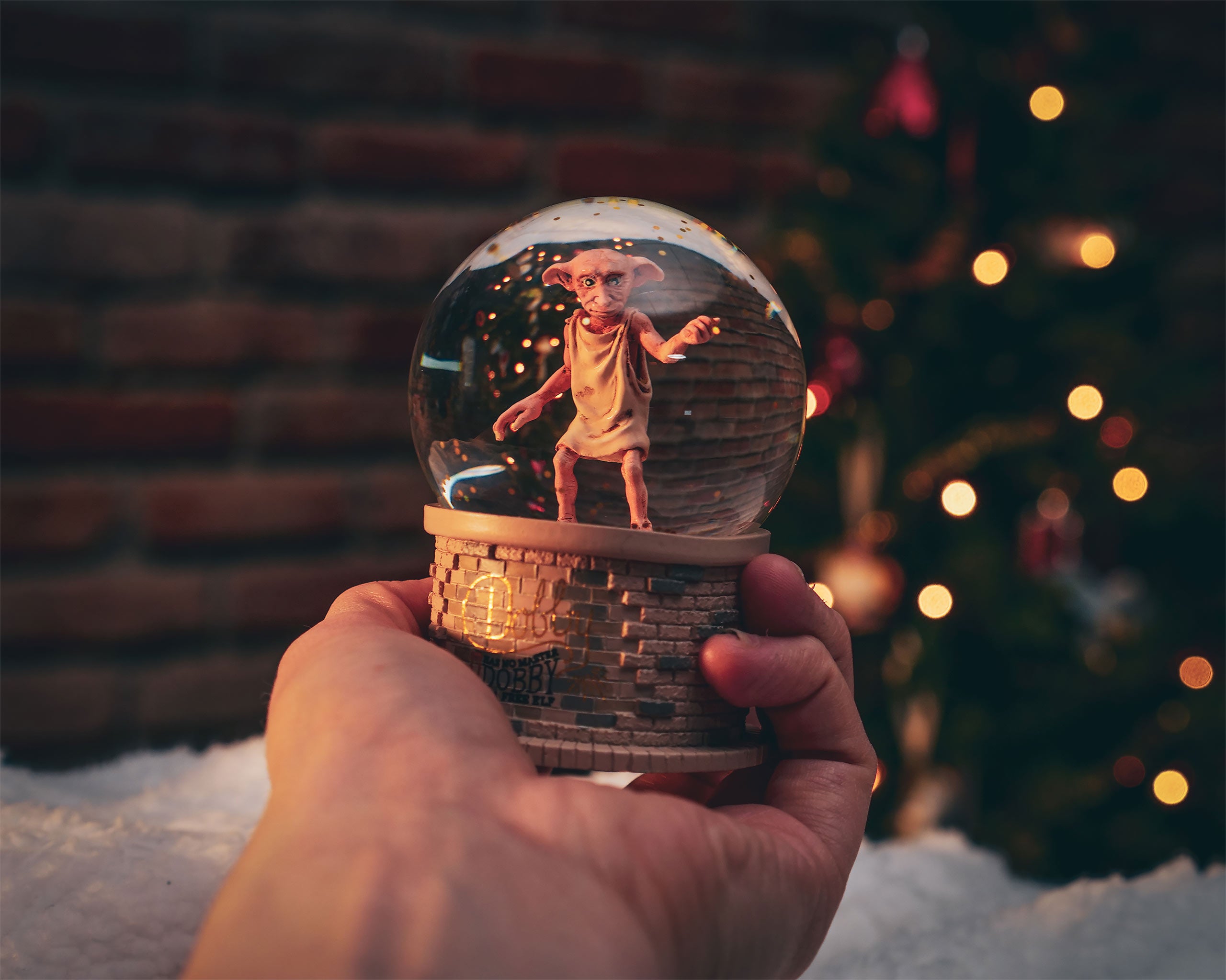 Image produit Harry Potter - Boule à neige Dobby avec paillettes
