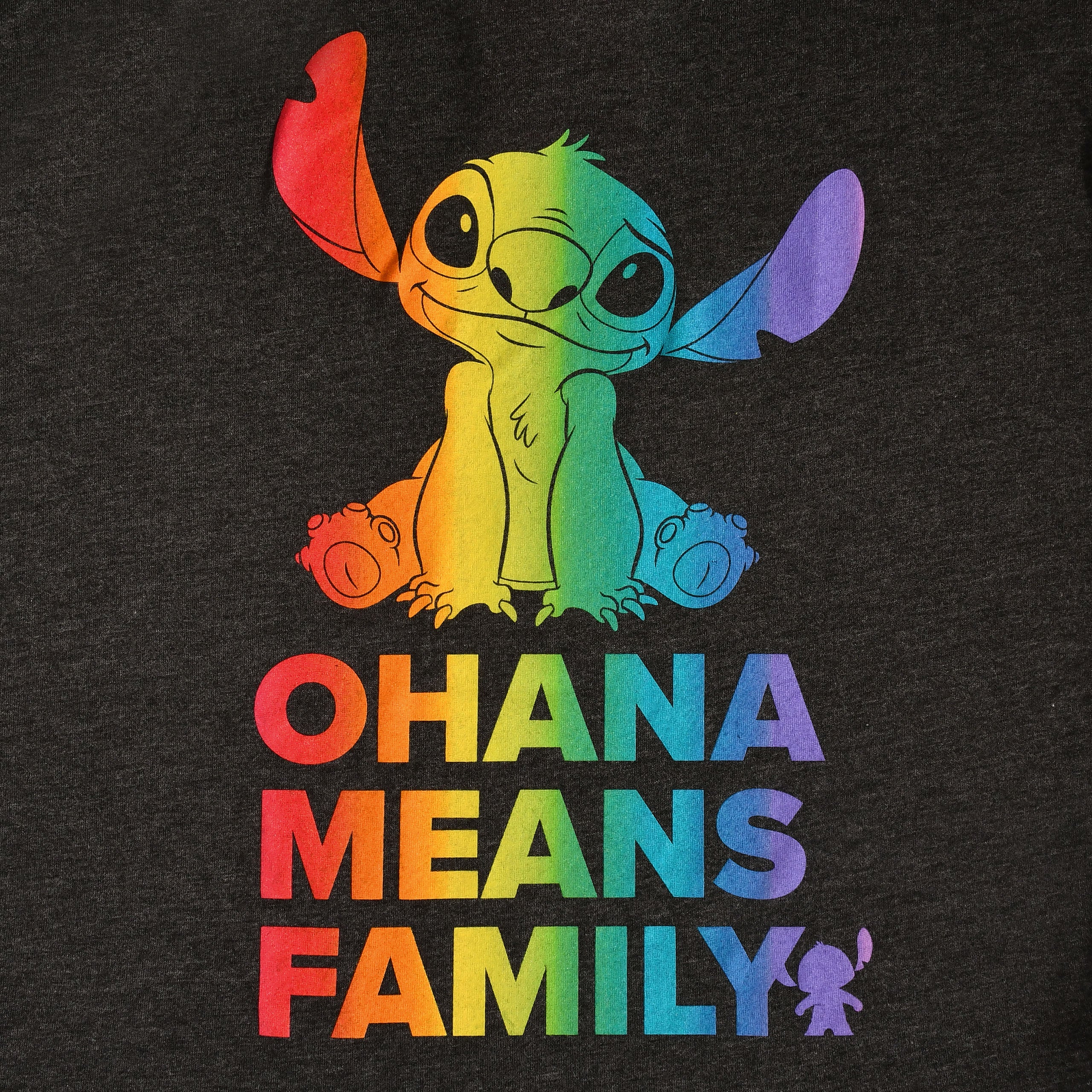 Image produit Lilo & Stitch - T-shirt Ohana Rainbow Pride pour femmes, coupe décontractée