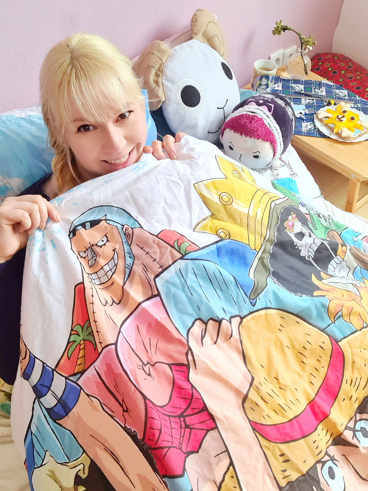 Image produit One Piece - Ruffy & Crew Housse de couette réversible