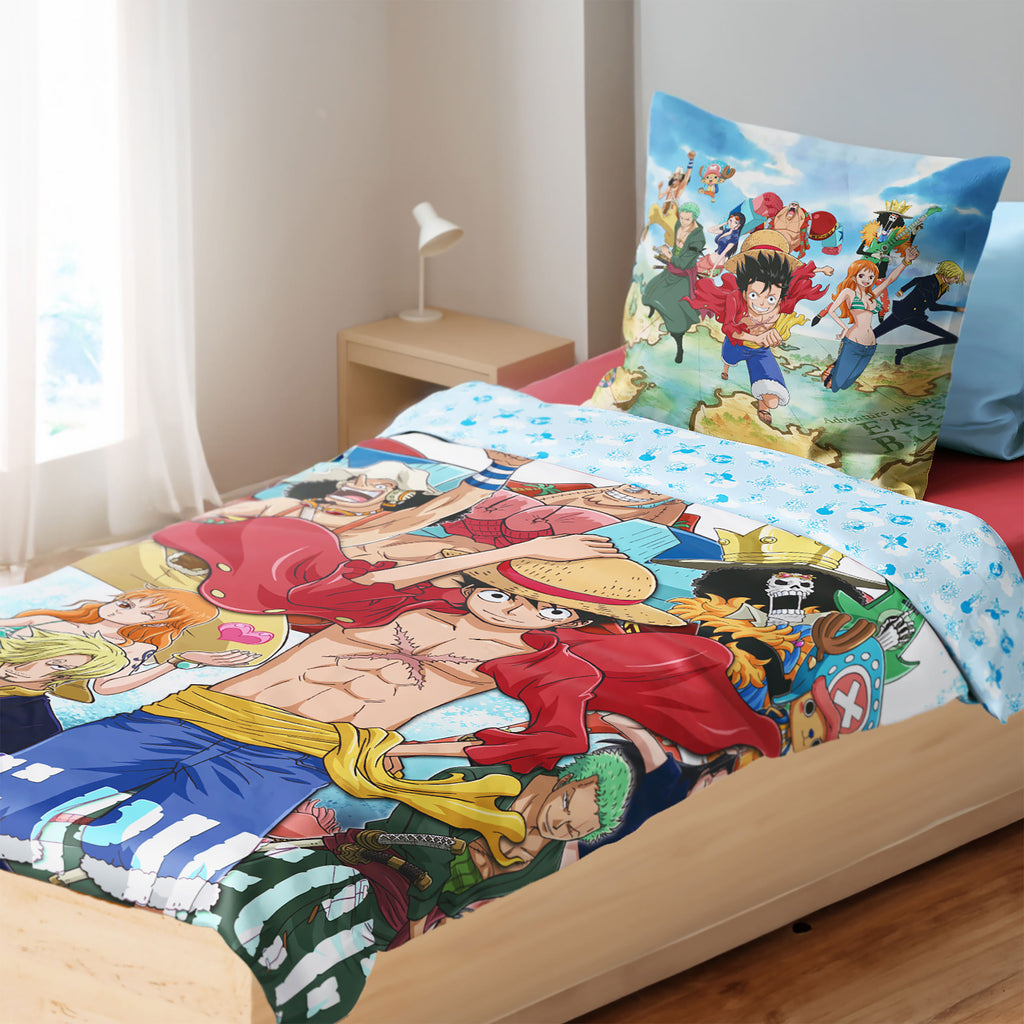Image produit One Piece - Ruffy & Crew Housse de couette réversible