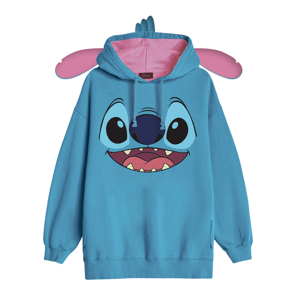 Image produit Lilo & Stitch - Sweat à capuche Stitch pour femmes avec oreilles bleu