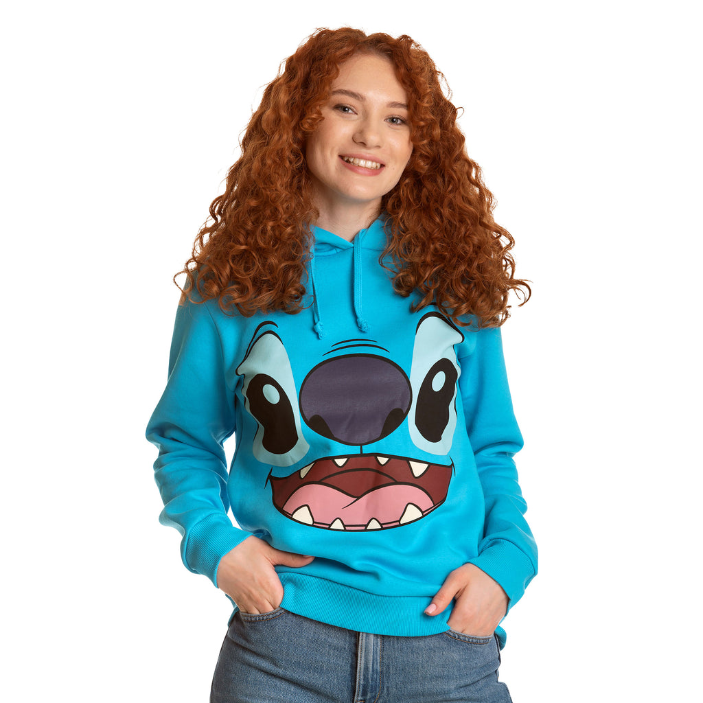 Image produit Lilo & Stitch - Sweat à capuche Stitch pour femmes avec oreilles bleu