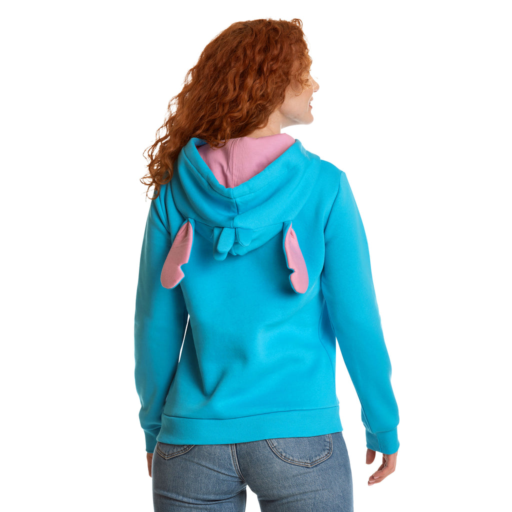 Image produit Lilo & Stitch - Sweat à capuche Stitch pour femmes avec oreilles bleu
