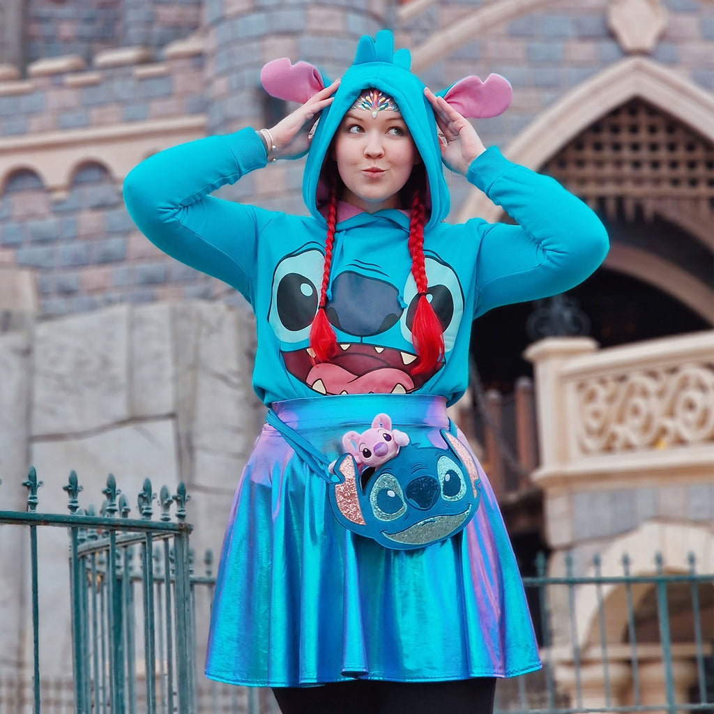 Image produit Lilo & Stitch - Sweat à capuche Stitch pour femmes avec oreilles bleu