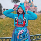 Image produit Lilo & Stitch - Sweat à capuche Stitch pour femmes avec oreilles bleu