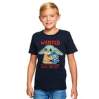 Image produit T-shirt Enfant Grogu Wanted Too Cute Bleu - Star Wars The Mandalorian