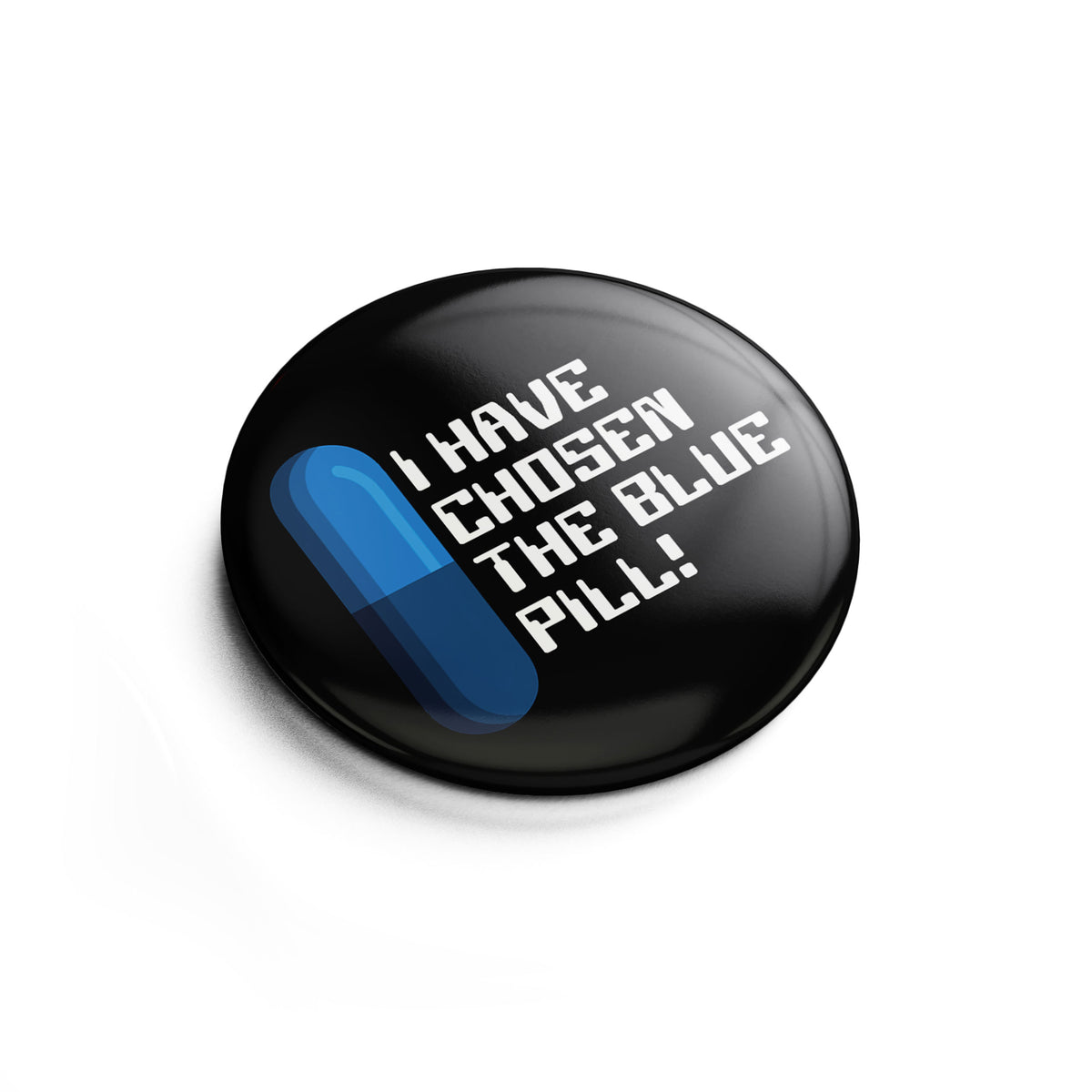 Image produit Bouton Pilule Bleue pour les fans de Matrix